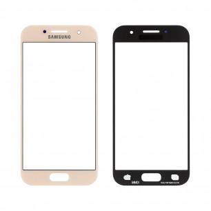 Стекло дисплея Samsung A320 Galaxy A3 2017, Pink