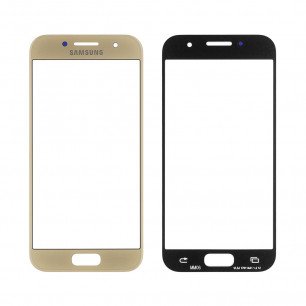 Стекло дисплея Samsung A320 Galaxy A3 2017, Gold