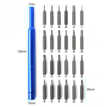 Набор отверток Sunshine SS-5118, 25 in 1, (Ручка, 24 насадки), фото № 4 - ukr-mobil.com