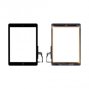 Сенсор (тачскрин) Apple iPad 5 air, iPad Air, iPad 9.7 2017, A1822, A1823, с кнопкой Home, High Quality, Black