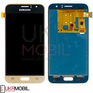 Дисплей Samsung J120 Galaxy J1 2016, с тачскрином, TFT (с регулируемой подсветкой), Gold