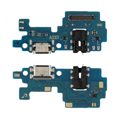 Шлейф Samsung A217 Galaxy A21s, с разъемом зарядки, гарнитуры, микрофоном, High Quality, фото № 1 - ukr-mobil.com