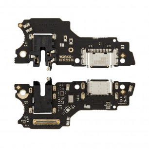 Шлейф Oppo A53 (CPH2127, CPH2131), с разъемом зарядки, гарнитуры, микрофоном, High Quality