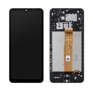 Дисплей Samsung A125 Galaxy A12 (rev. A125F v0.1), с тачскрином, с рамкой, Original PRC