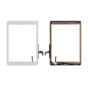 Сенсор (тачскрин) Apple iPad 5 Air, iPad Air, iPad 9.7 2017, A1822, A1823, с кнопкой Home, Original PRC, White