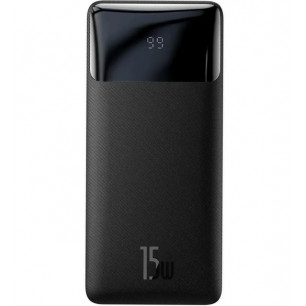 Повербанк (УМБ) Baseus Bipow Digital Display (PPDML-K01), 30000 mAh, 15W, 3A, 2USB + Type-C, Black