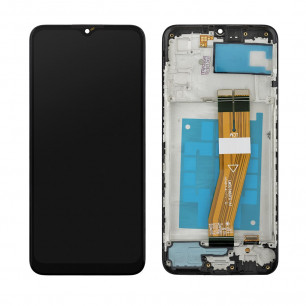 Дисплей Samsung A025 Galaxy A02s, с тачскрином, с рамкой, Original PRC, Black