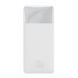 Повербанк (УМБ) Baseus Bipow Digital Display (PPDML-M02), 20000 mAh, 20W, 3A, 2USB + Type-C, White