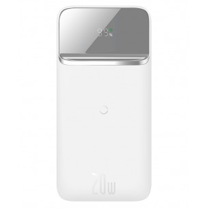 Повербанк (УМБ) Baseus Magnetic Wireless Fast Charging (PPCX010102), 10000 mAh, 20W, 2.4A, 1USB + Type-C, White