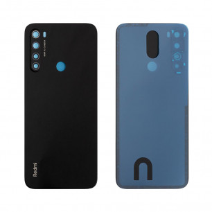Задняя крышка Xiaomi Redmi Note 8, со стеклом камеры, Black
