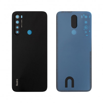 Задняя крышка Xiaomi Redmi Note 8, со стеклом камеры, Black, фото № 1 - ukr-mobil.com