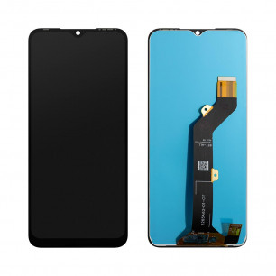 Дисплей Tecno Spark 7 (KF6n), с тачскрином, Original, Black