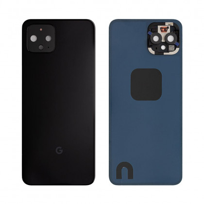 Задняя крышка Google Pixel 4, со стеклом камеры, Original, Black, фото № 1 - ukr-mobil.com
