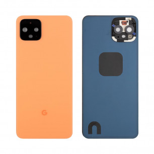 Задняя крышка Google Pixel 4, со стеклом камеры, Original, Orange