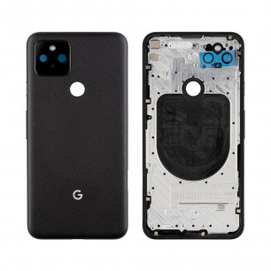 Задняя крышка Google Pixel 5, со стеклом камеры, Original, Black