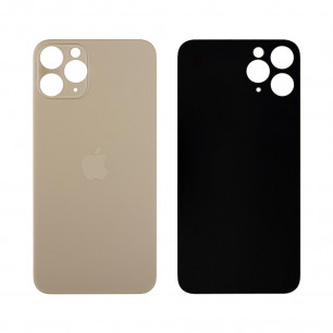 Задняя крышка Apple iPhone 11 Pro, большой вырез под камеру, Original, Gold