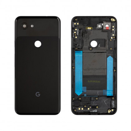 Задняя крышка Google Pixel 3A, со стеклом камеры, Original, Black, фото № 1 - ukr-mobil.com