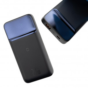 Повербанк (УМБ) Baseus Magnetic Wireless Fast Charging (PPCX010103), 10000 mAh, 20W, 2.4A, 1USB + Type-C, Blue