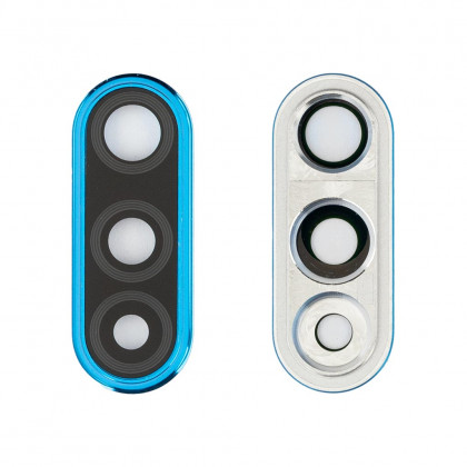 Стекло камеры Huawei P30 Lite (MAR-L01A, MAR-L21A, MAR-LX1A, MAR-LX1M), Nova 4e, с рамкой, Blue - ukr-mobil.com