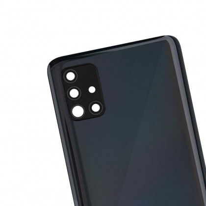 Задняя крышка Samsung A515 Galaxy A51, со стеклом камеры, Original PRC, Black, фото № 2 - ukr-mobil.com