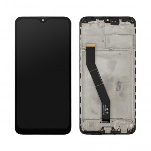 Дисплей Xiaomi Redmi 8, Redmi 8A, с тачскрином, с рамкой, High Quality (без датчика), Black