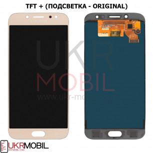 Дисплей Samsung J730 Galaxy J7 2017, TFT (подсветка - original), с тачскрином, Gold