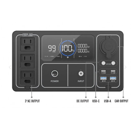 Зарядная станция Souop  SP-UPP-1200, 1200W, LiFePO4, 310000 mAh / 992 Wh, фото № 4 - ukr-mobil.com