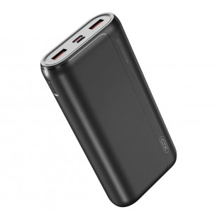 Повербанк (УМБ) XO PR127, 20000 mAh, 2USB + Type-C, Quick Charge, Power Delivery, 22.5W, Black