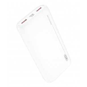 Повербанк (УМБ) XO PR127, 20000 mAh, 2USB + Type-C, Quick Charge, Power Delivery, 22.5W, White