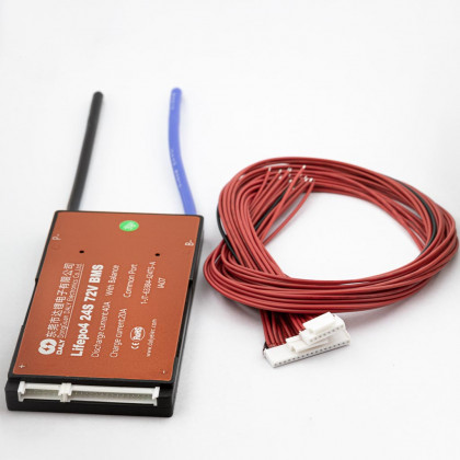 Плата BMS DaLy, LiFePo4, 72V, 24S, 40A, (симетрия, влагозащитная, с балансиром) - ukr-mobil.com