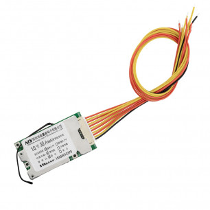 Плата BMS, Li-ion, 36V, 10S, 30A, (симметрия, с балансиром)