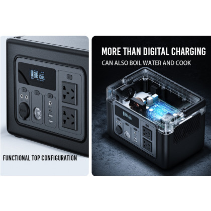 Портативная зарядная станция XO PSA-700, 614 Wh, Li-ion, фото № 5 - ukr-mobil.com