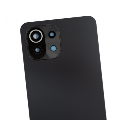 Задняя крышка Xiaomi Mi 11 Lite, со стеклом камеры, Original PRC, Black, фото № 2 - ukr-mobil.com