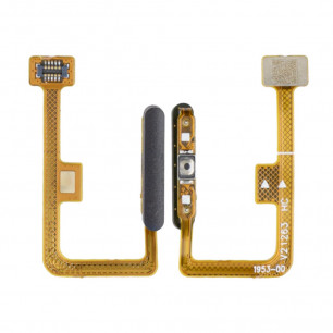 Шлейф Xiaomi Mi 11 Lite, со сканером отпечатка пальца, кнопка включения, Original, Black