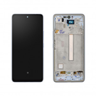 Дисплей Samsung A536 Galaxy A53 5G, с тачскрином, с рамкой, OLED, Blue