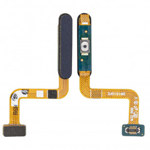 Шлейф Samsung M325 Galaxy M32, со сканером отпечатка пальца, кнопка включения, Original, Black