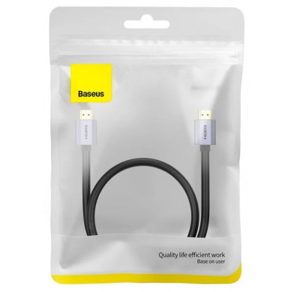 Кабель Baseus High Definition Series (WKGQ020001), HDMI to HDMI, 4K 60Hz, 1m, Black, фото № 5 - ukr-mobil.com