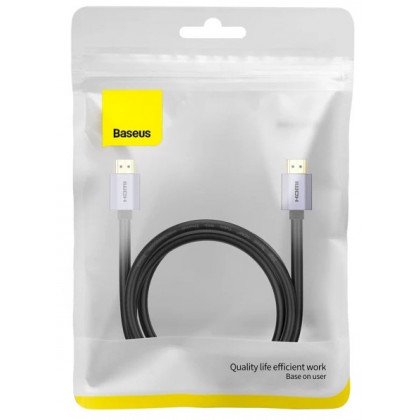 Кабель Baseus High Definition Series (WKGQ020201), HDMI to HDMI, 4K 60Hz, 2m, Black, фото № 3 - ukr-mobil.com