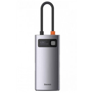 Type-C хаб Baseus Starjoy 4-port Type-C Hub Adapter (WKWG070013), 4хUSB 3.0, 1xType-C, Gray