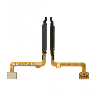 Шлейф Xiaomi Redmi 10, Redmi 10 2022, Redmi 10 Prime, Redmi 10 Prime 2022, со сканером отпечатка пальца, Black
