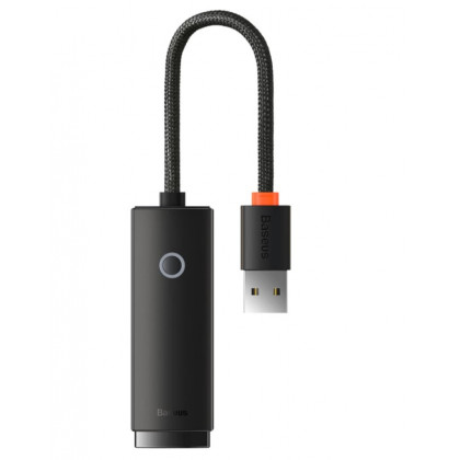 Адаптер USB-A Baseus AirJoy RJ45 LAN Port (WKQX000001), RJ45 (LAN), Black, фото № 1 - ukr-mobil.com