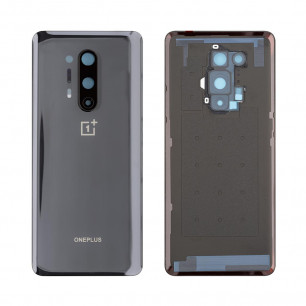 Задняя крышка OnePlus 8 Pro (IN2023, IN2020, IN2021, IN2025), со стеклом камеры, Original, Black