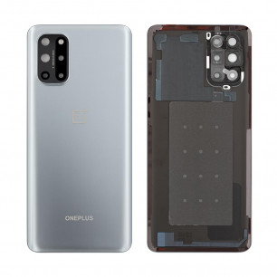 Задняя крышка OnePlus 8T (KB2003, KB2001, KB2000), со стеклом камеры, Original, Lunar Silver