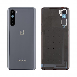 Задняя крышка OnePlus Nord (AC2001, AC2003), со стеклом камеры, Original, Gray Onyx