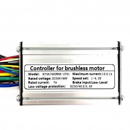 Контроллер для электротранспорта с напряжением 36V-48V, 15A, 720W, фото № 2 - ukr-mobil.com
