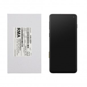 Дисплей Samsung G973 Galaxy S10, GH82-18850A, с тачскрином, с рамкой, Service Pack Original, Black