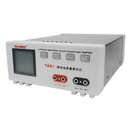 Тестер емности аккумуляторов Sunkko T-681, 5A, 0-85V, фото № 1 - ukr-mobil.com