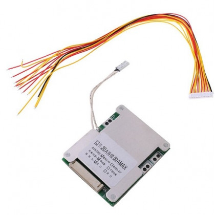 Плата BMS, Li-ion, 48V, 13S, 30A (50A Max), с балансиром - ukr-mobil.com