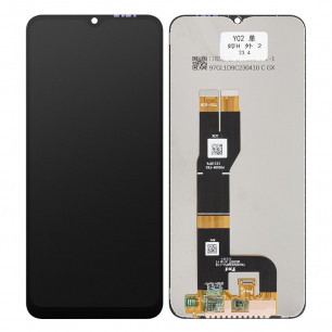 Дисплей Vivo Y02, с тачскрином, High Quality, Black