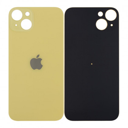 Задняя крышка Apple iPhone 14 Plus, большой вырез под камеру, High Quality, Yellow, фото № 1 - ukr-mobil.com